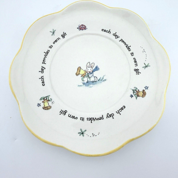 Becky Kelly Andrews McMeel Publishing Bunny Saucer Only 5.5" - Picture 1 of 5